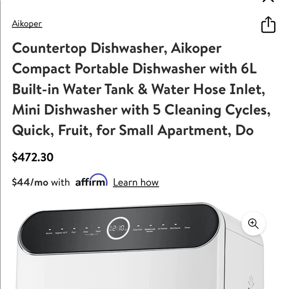 Aikoper counter top dishwasher brand new - Picture 11 of 16